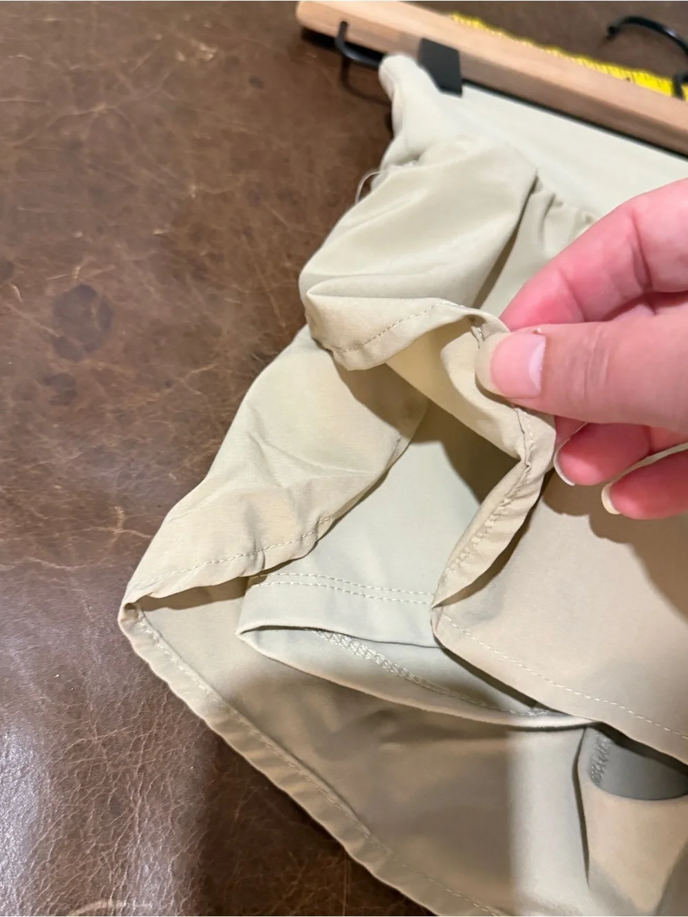 Children’s Place High-Waist Shorts in Light Tan